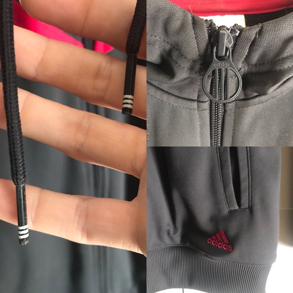 ADIDAS!! Women’s zip-up Jacket S/M hooded - Picture 6 of 8